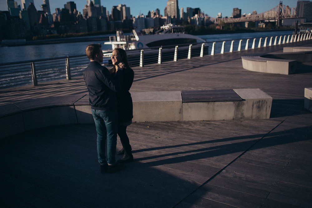 NYC documentary engagement photos