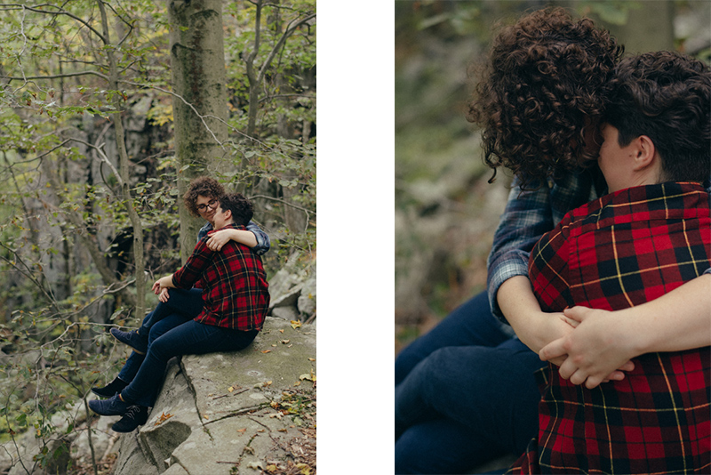 Hiking engagement session Connecticut
